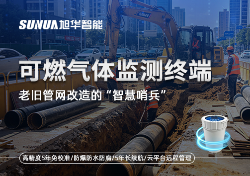 老旧管网改造的“智慧哨兵”：可燃气体监测终端如何重塑地下安全防线